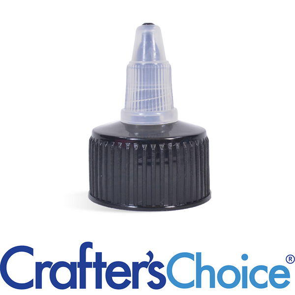 28/410 Black & Natural Yorker Twist Open Top | Wholesale Supplies Plus