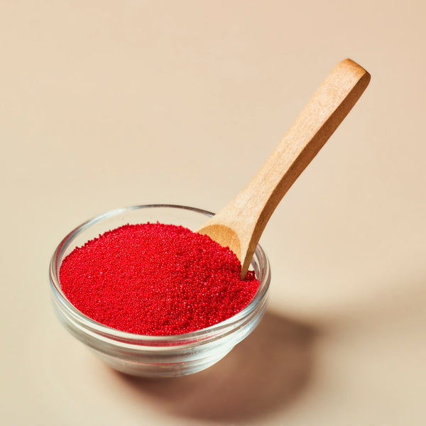 Jojoba Beads: Radiant Red - close-up - Zoom Media 2