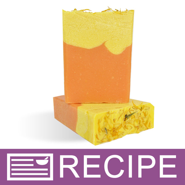 Tangerine with Carrot Puree CP Soap Loaf Recipe