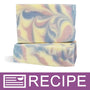 Rose Quartz & Serenity Blue Column Swirl CP Soap  Recipe