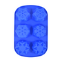 Snowflakes Silicone Soap Mold 6 Cavity