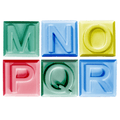 Alphabet Block Soap Mold - M to R
