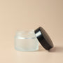 1.69 oz Frosted Glass Jar & Black Lid