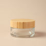3.38 oz Clear Glass Jar & Bamboo Lid - Zoom Thumbnail Media 2