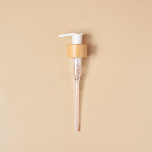 24/410 Bamboo & White Lotion Pump Top