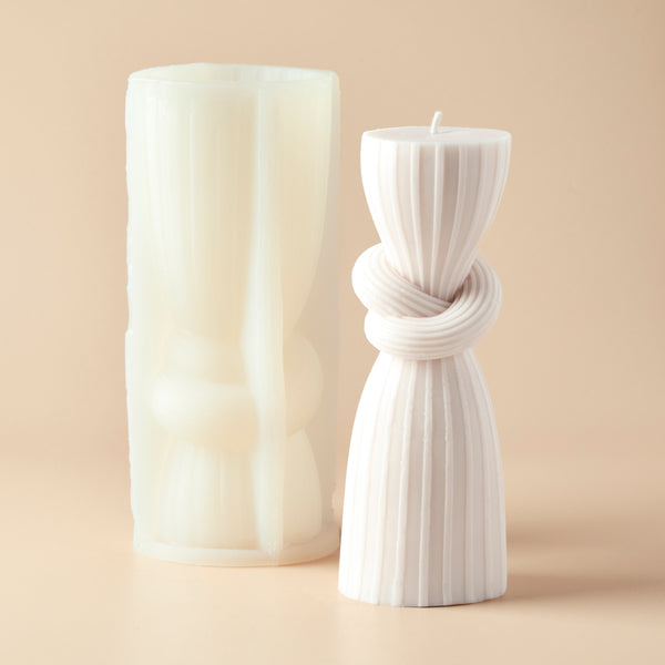 Sculptural Knot Pillar Mold Large