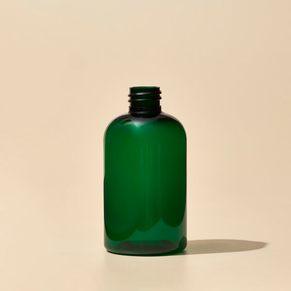 4 oz Green PET Boston Round - 20/410 - Zoom Media 1