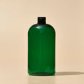 16 oz Green PET Boston Round - 24/410