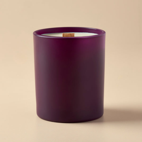 10 oz Eggplant Glass Tumbler Jar - Zoom Media 1