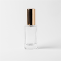 1.25 oz Clear Glass Perfume Bottle with Gold Spray Top