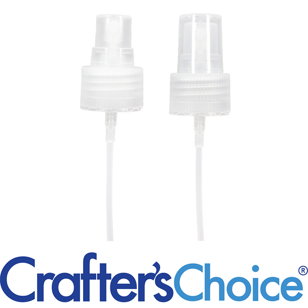 24/410 Natural Ribbed Sprayer Top - Clear Cap