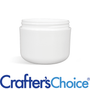 2 oz White Double Wall Plastic Jar - 58/400