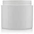 4 oz White Jar: Straight Base