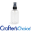 4 oz Clear Boston Round w/ Blk Ribbed Sprayer Set