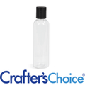 4 oz Clear Bullet with Black Disc Top