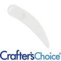 Spatula - 2.3" (Curved White Plastic)