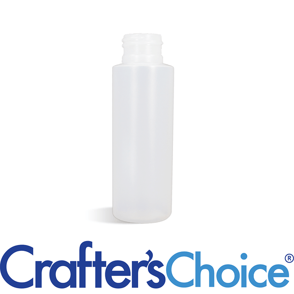 2 oz Natural Cylinder Round Plastic Bottle - 24/410
