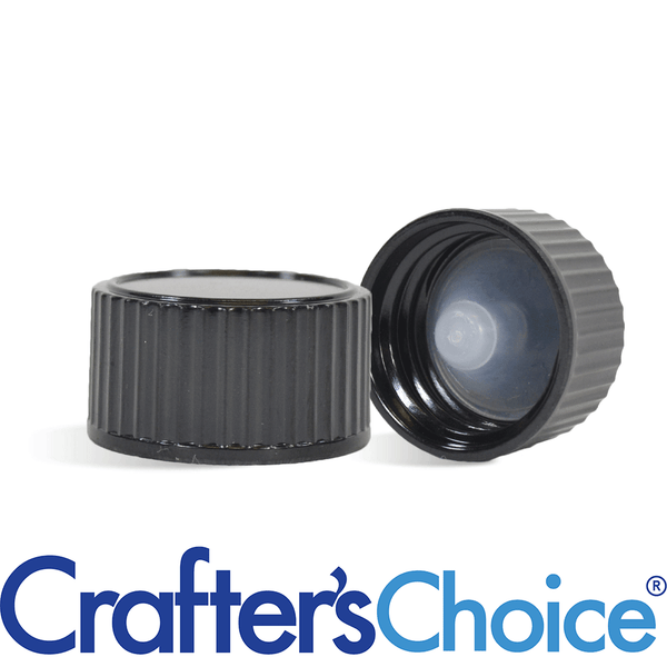 28/400 Black Phenolic Cap - Polycone Liner - Zoom Media 1