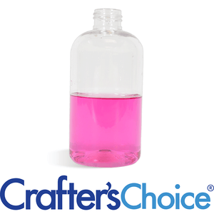 8 oz Clear Boston Round Plastic Bottle - 24/410