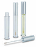5 ml Lip Gloss Bottle with Brushed Silver Wand
