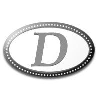 Oval Monogram Mold - Letter D