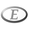 Oval Monogram Mold - Letter E (Special Order)