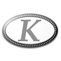 Oval Monogram Mold - Letter K - Zoom Media 1