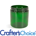 4 oz Green Basic Plastic Jar - 58/400