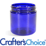 8 oz Blue Basic Plastic Jar - 70/400