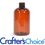 8 oz Amber Boston Round Plastic Bottle - 24/410
