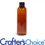 2 oz Amber Bullet Plastic Bottle - 20/410