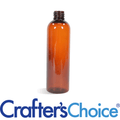 4 oz Amber Bullet Plastic Bottle - 20/410
