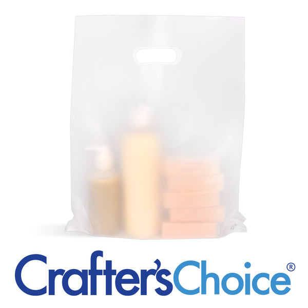 Natural Frost Handled Bag (12" x 15") - Zoom Media 1