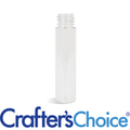 1 oz Clear Cylinder Round Plastic Bottle - 20/410