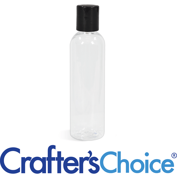 8 oz Clear Bullet with Black Disc Top Set
