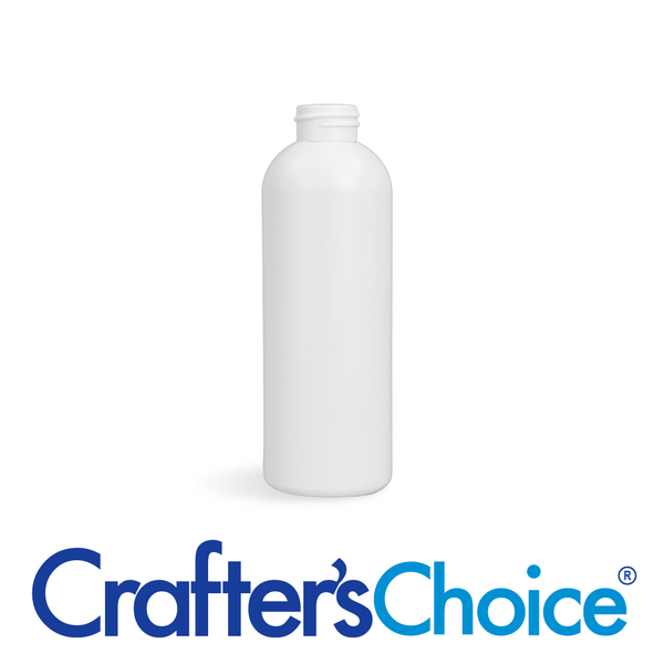 01 oz White Round Bullet Plastic Bottle - 20/410 - Zoom Media 1