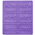Faith, Hope, Love Soap Mold Tray (MW 08)