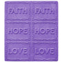 Faith, Hope, Love Soap Mold Tray (MW 08)