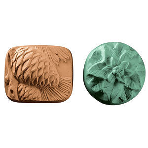 Pinecones & Poinsettias Guest Soap Mold