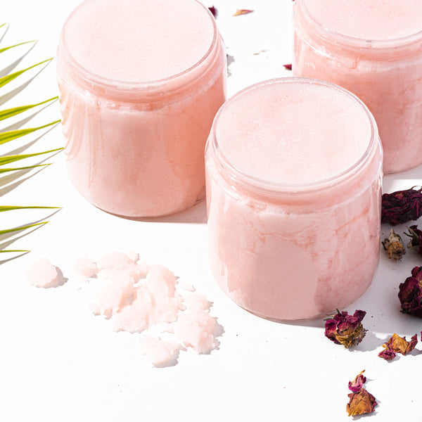 Coconut Rose Sugar Scrub Kit