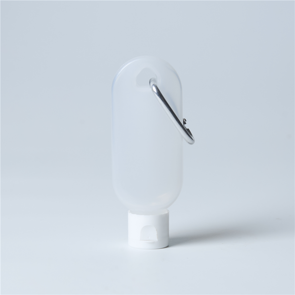 Oval Hand Sanitizer Bottle with Ring