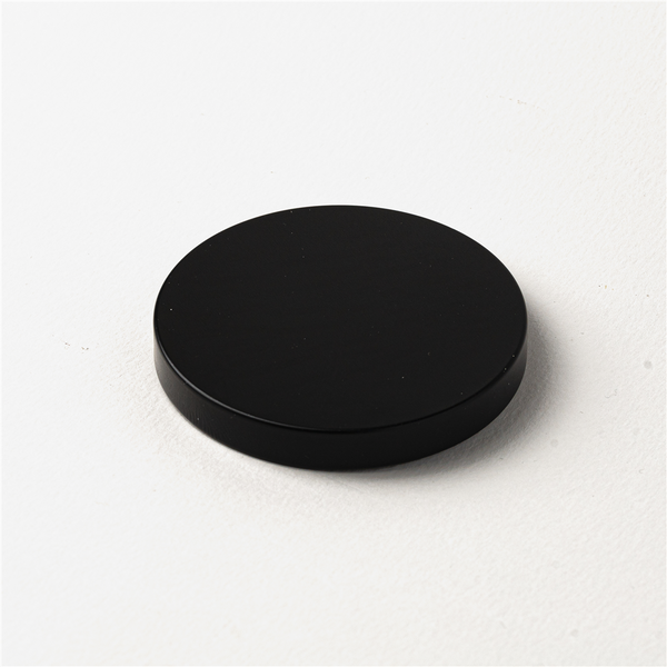 Black Flat Metal Candle Tumbler Lid