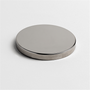 Silver Flat Metal Candle Tumbler Lid