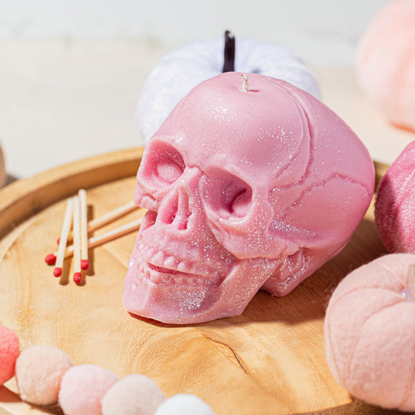 Pastel Pink Skull Candle Recipe