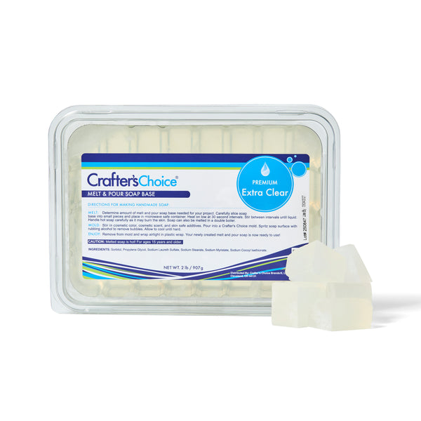 Premium Extra Clear MP Soap Base - 2 lb Tray