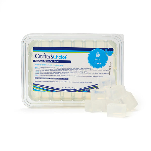 Basic Clear MP Soap Base - 2 lb Tray