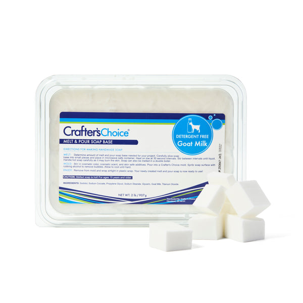 Detergent Free Goat Milk Melt & Pour Soap Base - 2 lb Tray