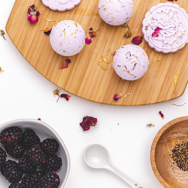 Blackberry Tea Bath Fizzies Recipe
